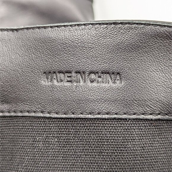 PAIGE Women Hazel Pointy Toe Black Leather Buckle Knee Boots size 7.5 - Picture 7 of 11